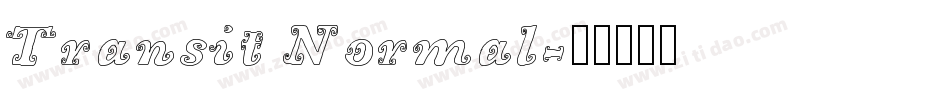 Transit Normal字体转换